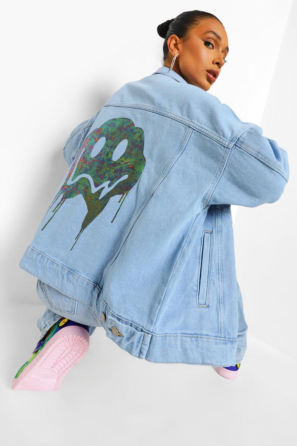 Holographic on sale denim jacket